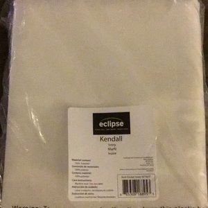 Eclipse Kendall ivory curtain panel 42x63” new